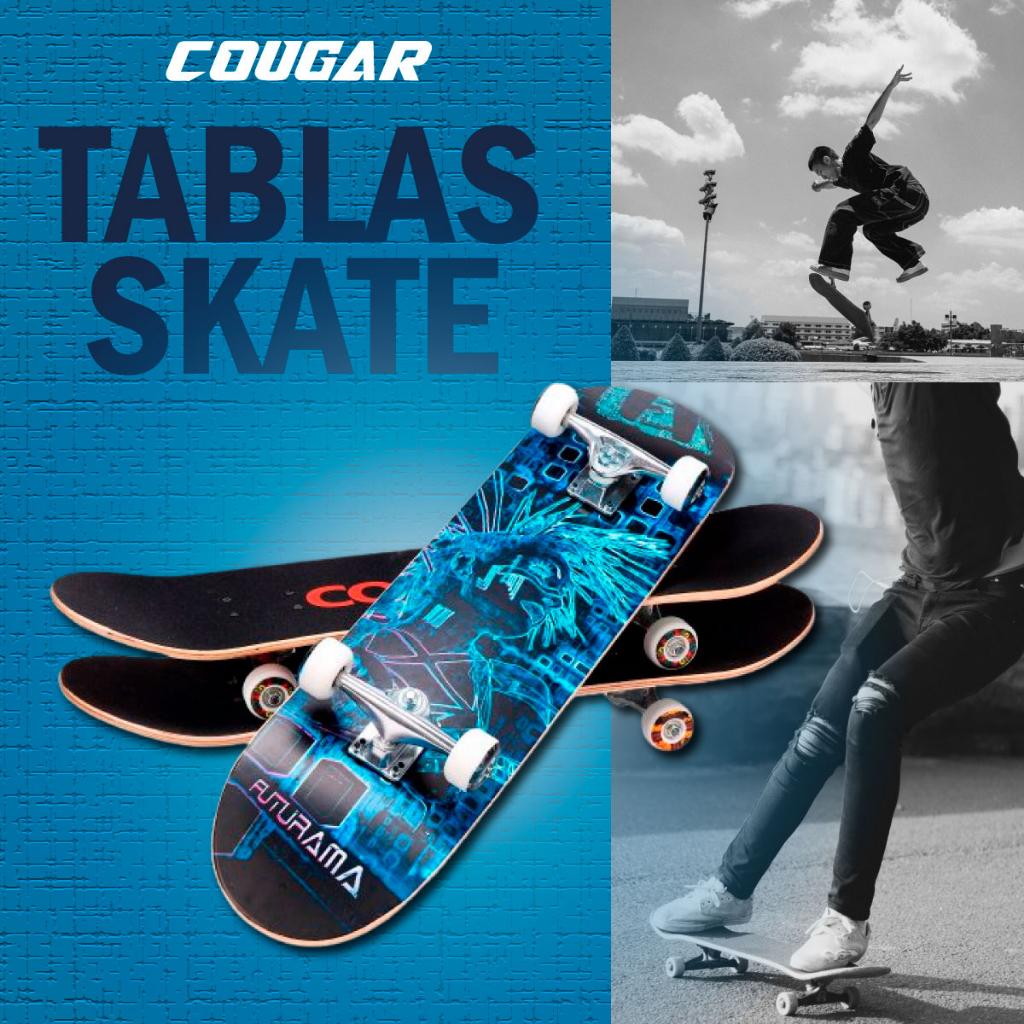 Patineta De Skate Cougar MHB03 Con 7 capas de pino