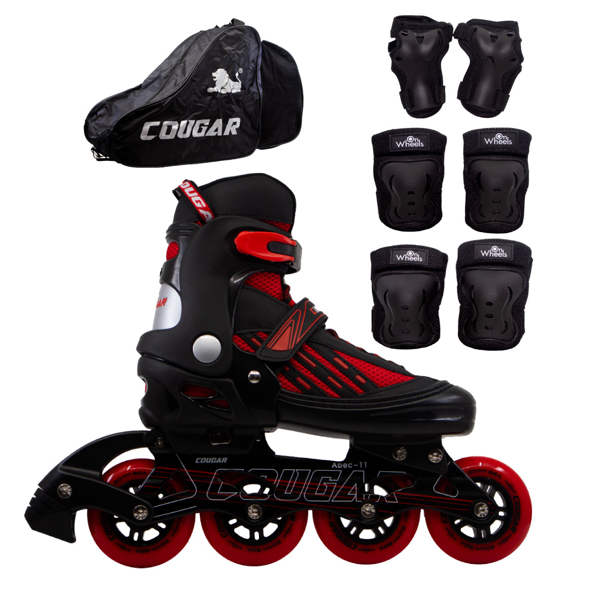 Patines Ajustables Cougar MZS833LG + Maleta