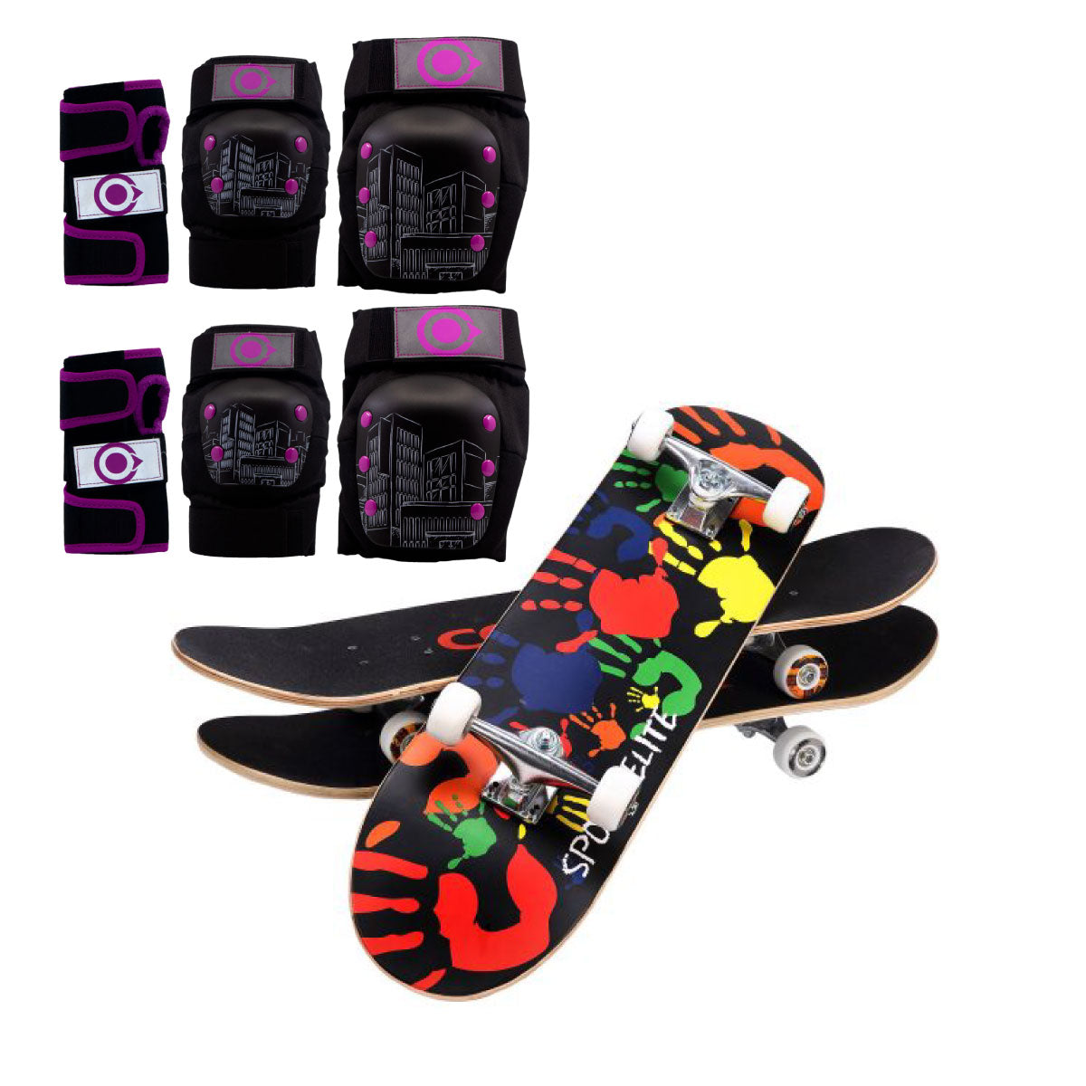 Patineta De Skate Cougar MHB03 Con 7 capas de pino