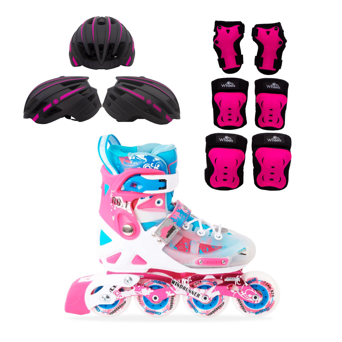 Patines en Linea Semiprofesionales Ajustables Cougar CR5X