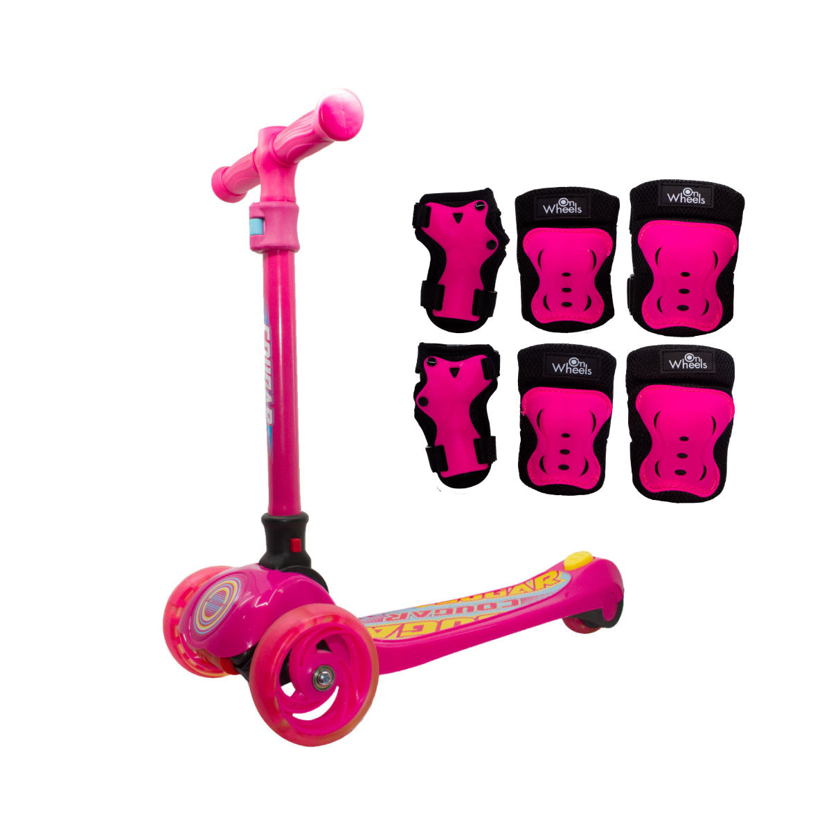 Scooter para niños Cougar Rosada con Azul MHB-23