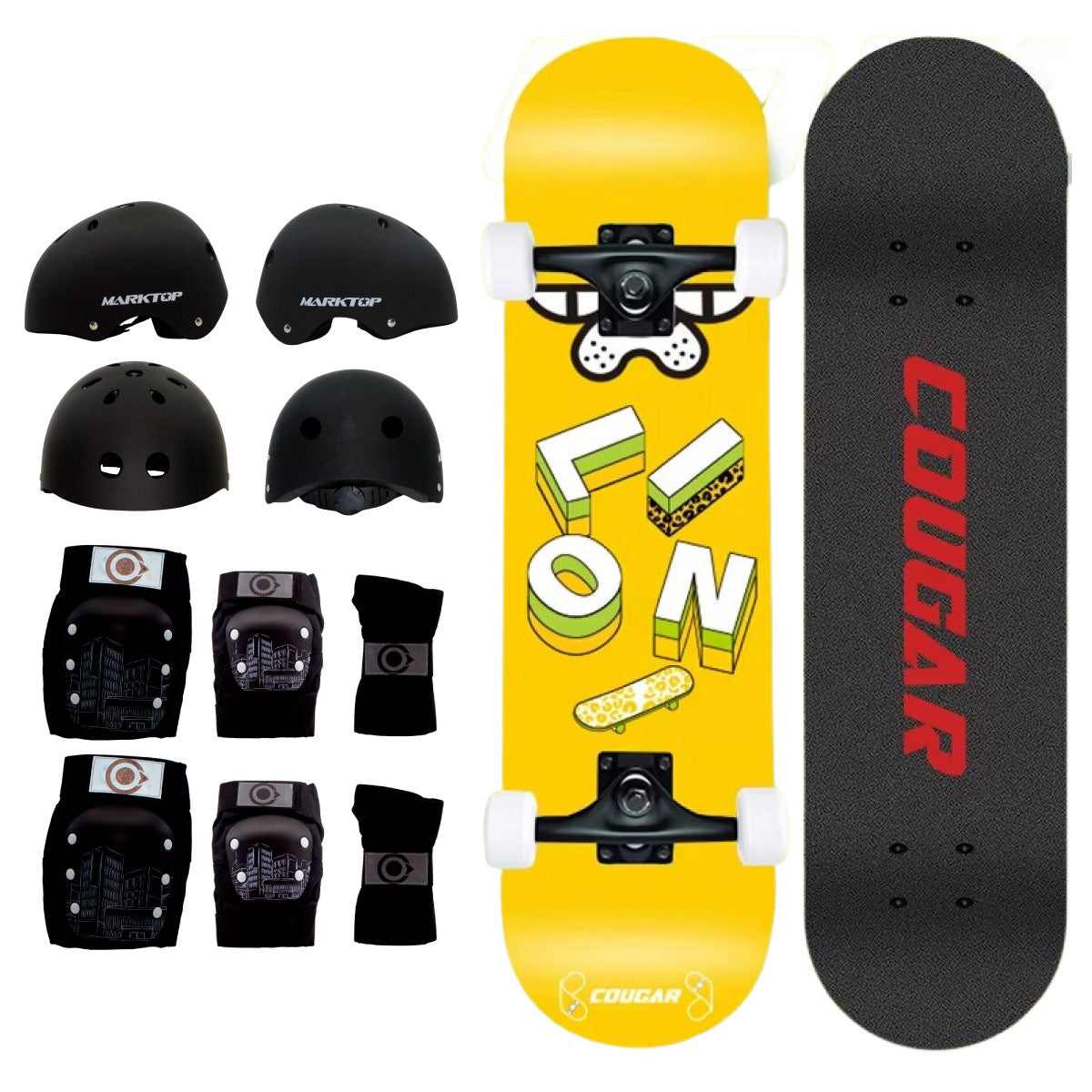 Patineta De Skate Cougar MHB03 Con 7 capas de pino