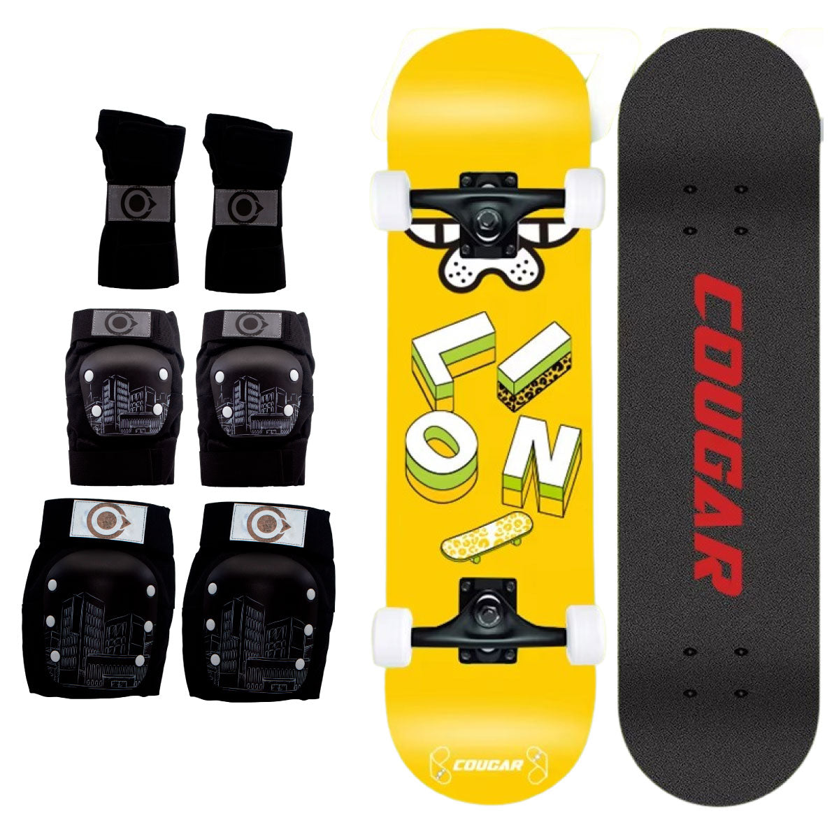 Patineta De Skate Cougar MHB03 Con 7 capas de pino