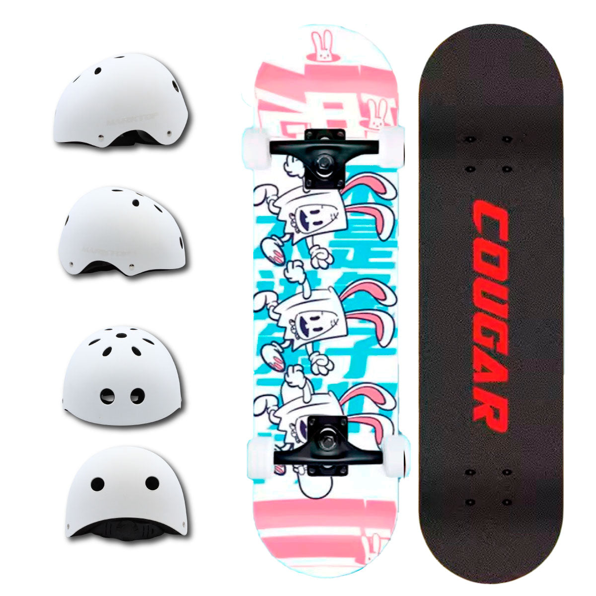 Patineta De Skate Cougar MHB03 Con 7 capas de pino