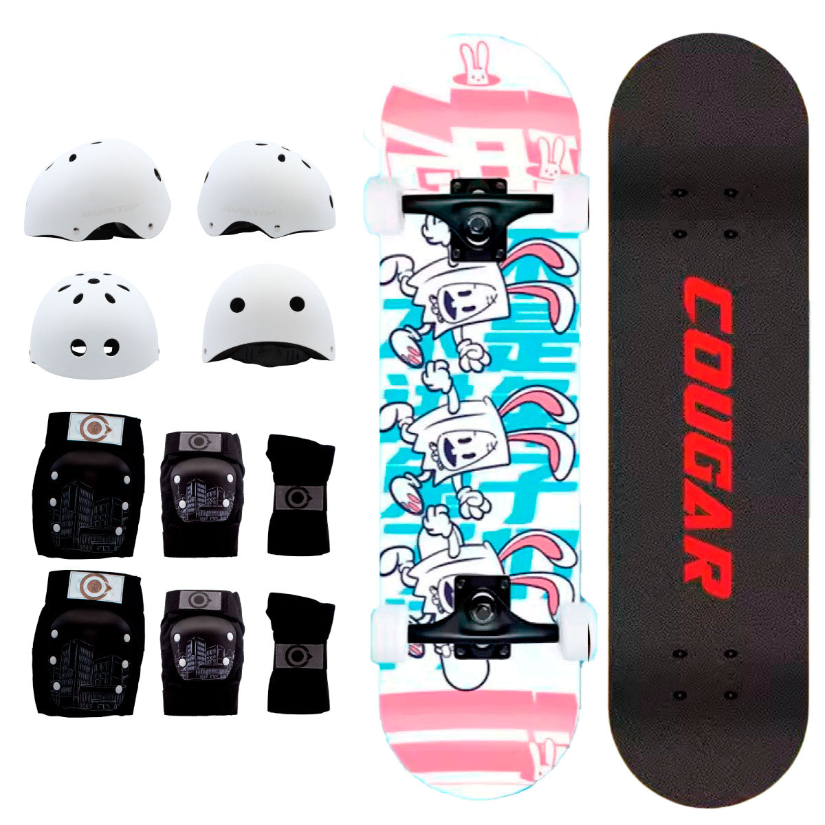 Patineta De Skate Cougar MHB03 Con 7 capas de pino
