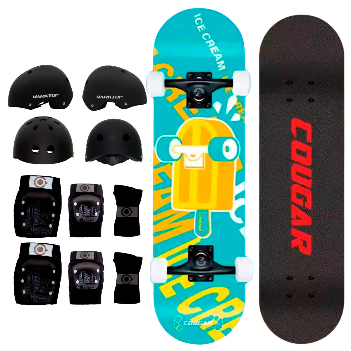 Patineta De Skate Cougar MHB03 Con 7 capas de pino
