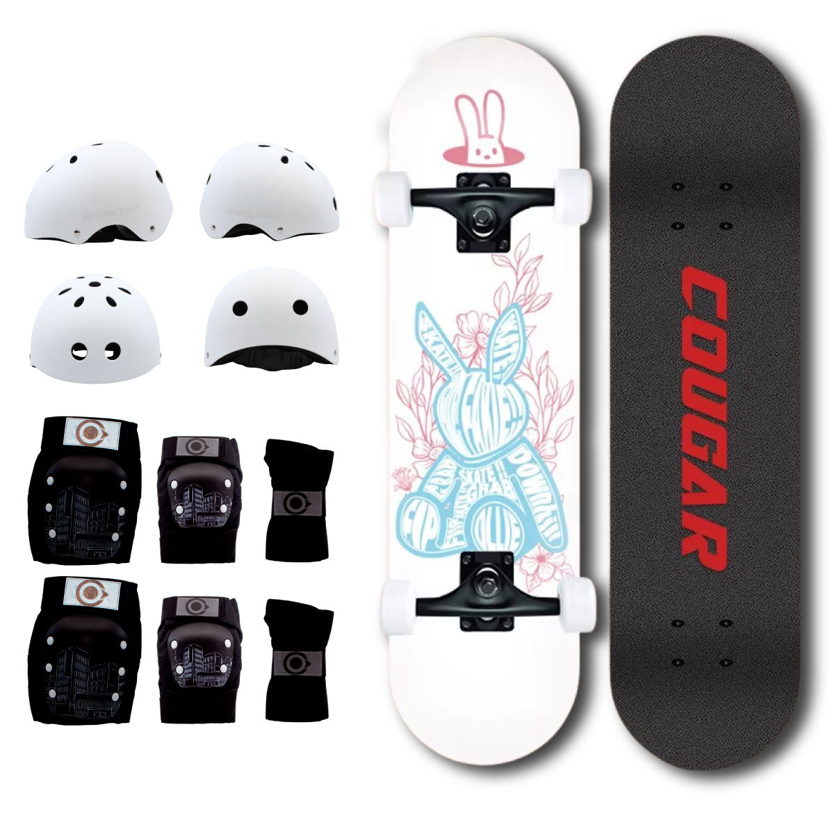 Patineta De Skate Cougar MHB03 Con 7 capas de pino