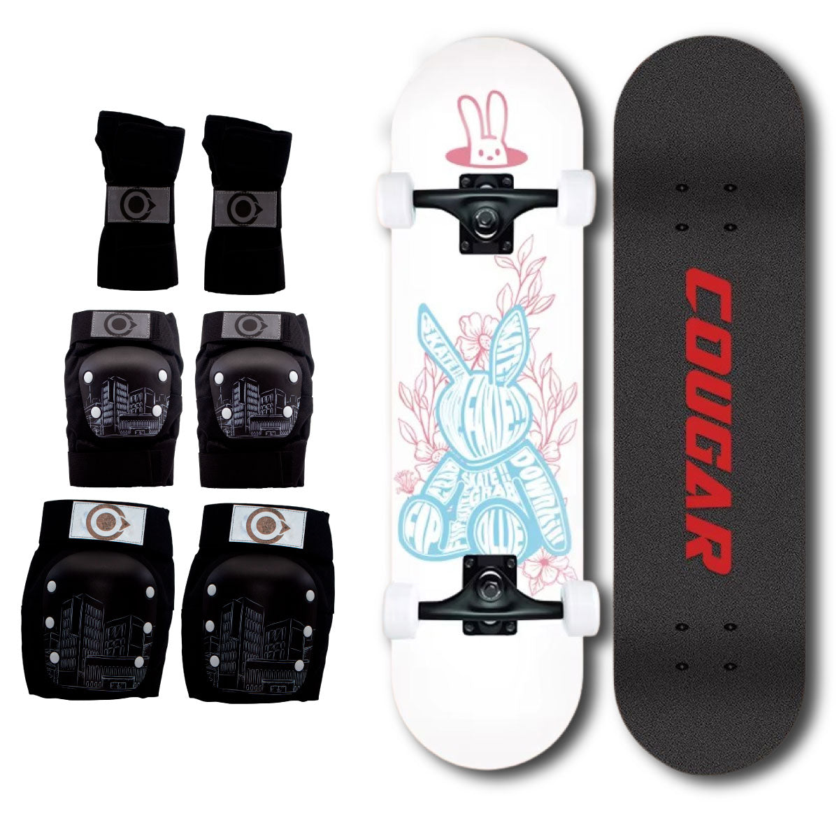 Patineta De Skate Cougar MHB03 Con 7 capas de pino